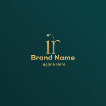Initial based creative ir logo