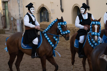 riders of the Sartiglia race directed by su componidori.