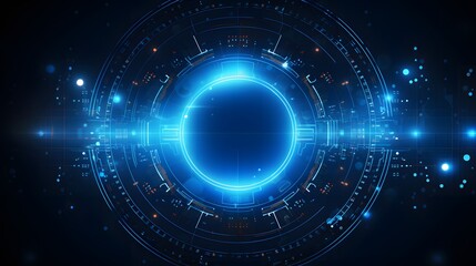 Obraz premium Abstract technology background circles digital hi-tech technology design background. concept innovation. vector illustration