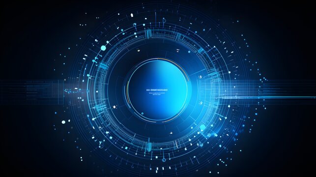 Abstract technology background circles digital hi-tech technology design background. concept innovation. vector illustration