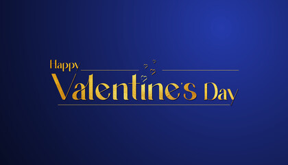 Valentines Day luxury golden font