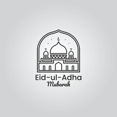 eid ul adha mubarak  vector graphics tshirt logo design social media post