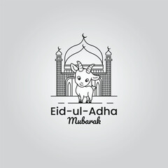 eid ul adha mubarak  vector graphics tshirt logo design social media post