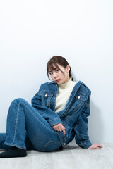 Fototapeta premium デニム女子