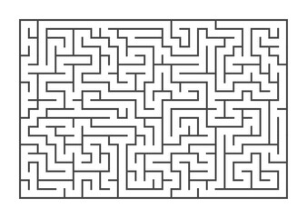 Maze Labyrinth with Entry and Exit. Find the Way Out Concept. Transportation Logistics Abstract Background Concept. Business Path Concept.