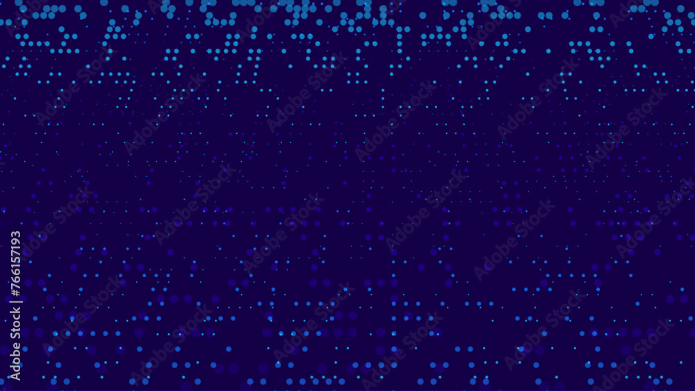 Poster Abstract Technology Futuristic Digital Concept Pattern with Lighting Glowing Circles on Dark Blue Background. High Tech or Science Research Presentation Backdrop. Vector Illustration.