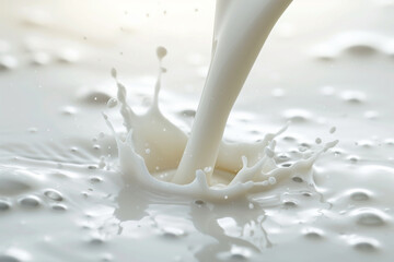 Milk white splash flow background