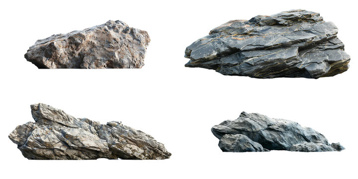 Decorative oceanic rocks isolated