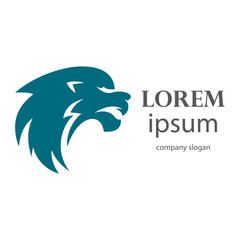 Elegant and dignified lion head logo design