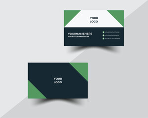 Modern business card template .Flat design vector abstract creative. Creative and clean corporate business card. Vector illustration Double-sided creative business card vector design template