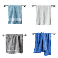 towel hanging on bar