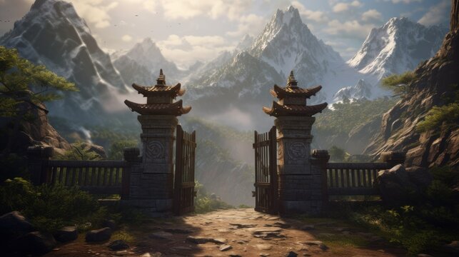 The gate guarding the forbidden mountain