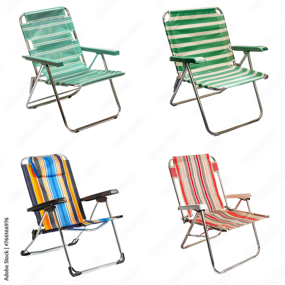 Wall mural lawn chairs set