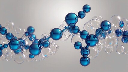 bubble abstract background, for science, beauty cosmetic,pharmaceutical generative ai art