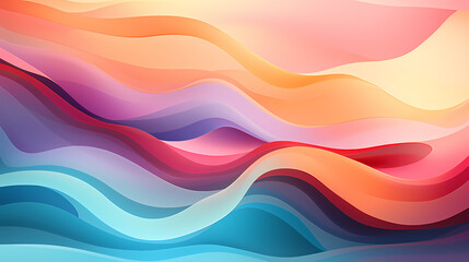 abstract background with waves, colorful abstract background with wavy shapes