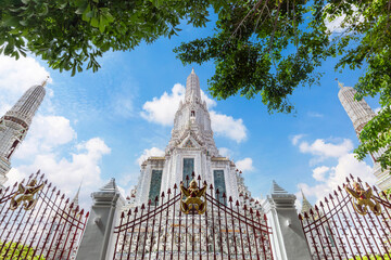 Wat Arun stupa or Wat Arun Ratchawararam Ratchawaramahawihan or The Temple of Dawn is the beautiful Landmark of Bangkok, Thailand