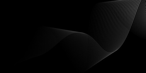 Abstract background with waves for banner,long  of fairy lights in swirls and ripples,Futuristic illustration. Abstract background.twisted curve lines with blend effect abstract vektor,