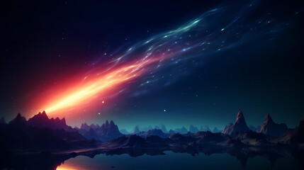 Abstract background with colorful glow