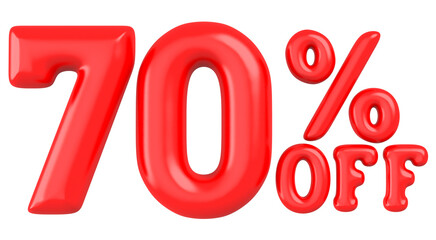 70 percent off 3d rendering