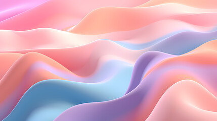 Watercolor background with various waves and wave shapes