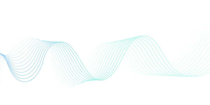 abstract wave element for design blue and white. Design template for cover, business. Abstract dynamic color lines, waves. Vector geometric backgrounds.