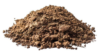 pile of dirt - potting soil isolated on transparent background