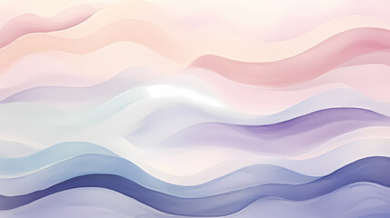 Gradient colorful abstract wallpaper with multicolored wavy surface - obrazy, fototapety, plakaty