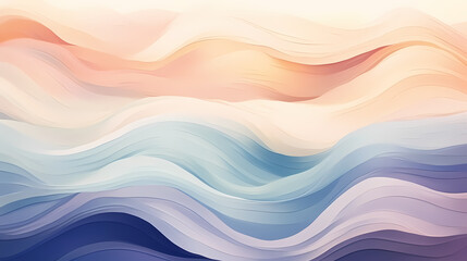 Gradient colorful abstract wallpaper with multicolored wavy surface