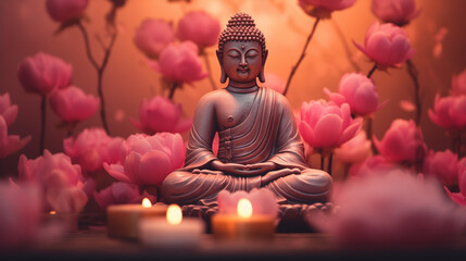 buddha in lotus position