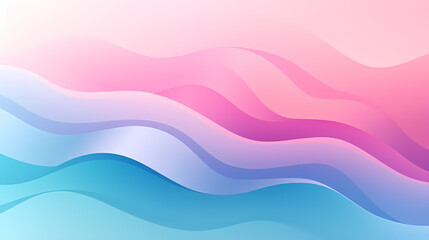 Gradient colorful abstract wallpaper with multicolored wavy surface - obrazy, fototapety, plakaty