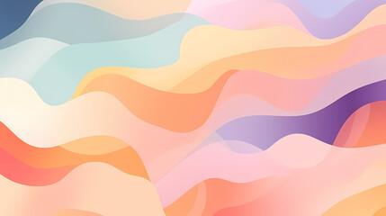 Fototapeta premium Gradient colorful abstract wallpaper with multicolored wavy surface