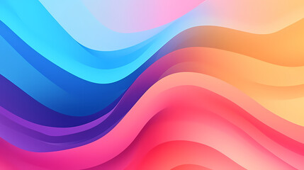 Vibrant retro abstract wavy background
