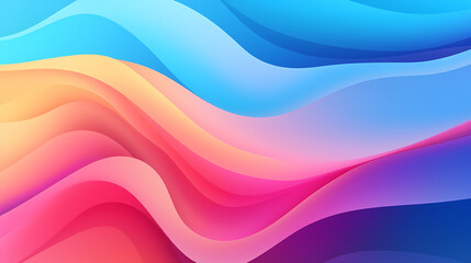 Vibrant retro abstract wavy background