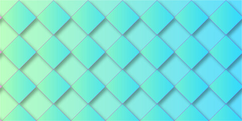 Fototapeta na wymiar Seamless green white vintage retro rue diamond tiles wall texture background. Texture background old blue figured fence