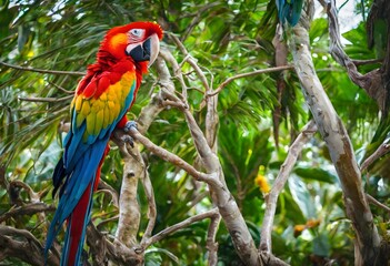 A close up of a Parrot