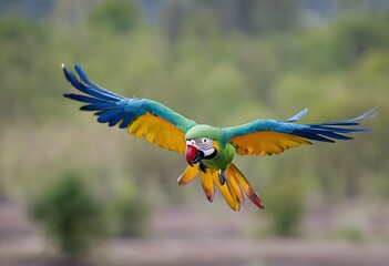 A close up of a Parrot
