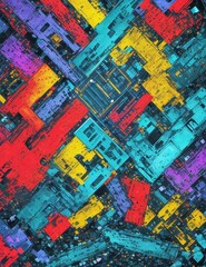 Naklejka premium colorful abstract background with diagonal strokes