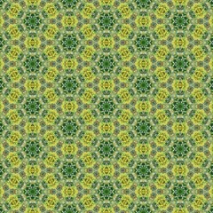  Green and yellow background, flower ring pattern for fabric patterns, tile patterns, gift wrapping paper and more.