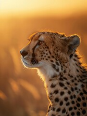 Serenity in the Savanna A Cheetah's Quiet Moment