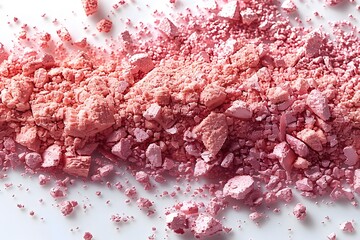 Close Up of a Pile of Pink Colored Powder