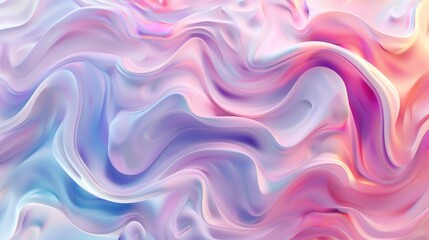 3D Illustration of Delicate Pastel Gradient Blur