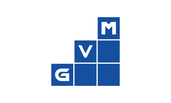 GVM initial letter financial logo design vector template. economics, growth, meter, range, profit, loan, graph, finance, benefits, economic, increase, arrow up, grade, grew up, topper, company, scale
