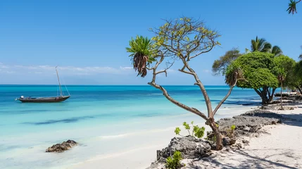 Fotobehang Tropical Seaside Paradise in Zanzibar © Dimitri