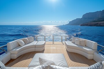open deck of a luxury cruise ship