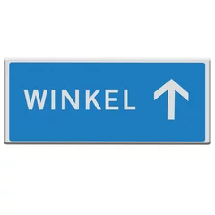 Fototapeten Shop /market road sign directions. Dutch. .Winkel / markt verkeersbord richtingen. Nederlands © Richard