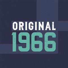 Naklejka premium Original 1966. Birthday celebration for those born in the year 1966
