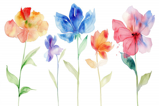 Art watercolor bouquet painted watercolor flowers elegant illustrations Watercolor flower bouquets are perfect for weddings. For prints, covers, wallpapers, minimal and natural wall art illustrations.