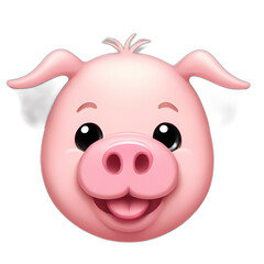 Obraz na płótnie Canvas icon illustration face pig