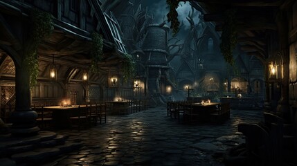 Fototapeta premium Interior of the church of the holy sepulchre. AI generated art illustration.