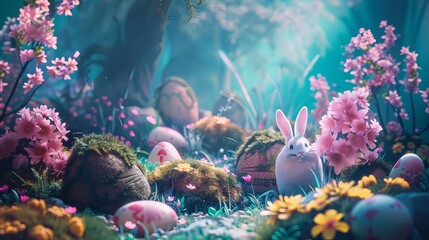 Easter day concept card design